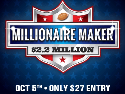 Draftkings NFL $2,200,000 Millionaire Maker