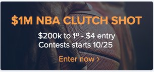 Fanduel NBA Clutch 24-10-2016