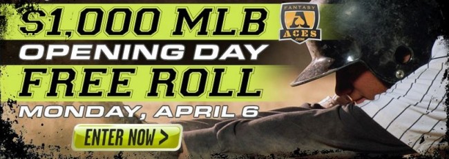 Fantasyaces MLB opening day freeroll
