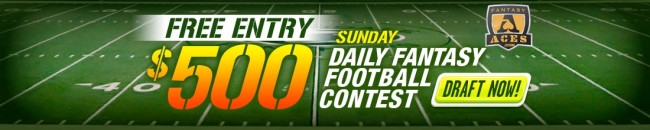 FantasyAces NFL $500 FREEROLL