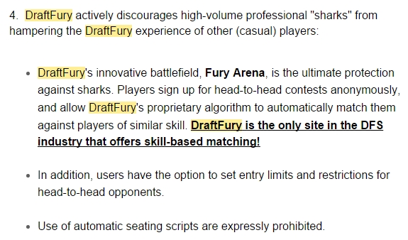 DraftFury memo for casual players
