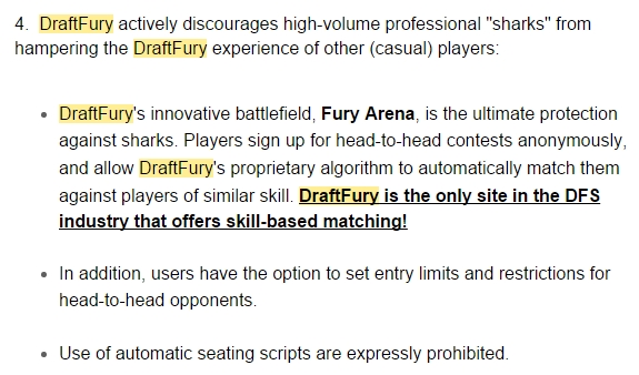 DraftFury memo for casual players