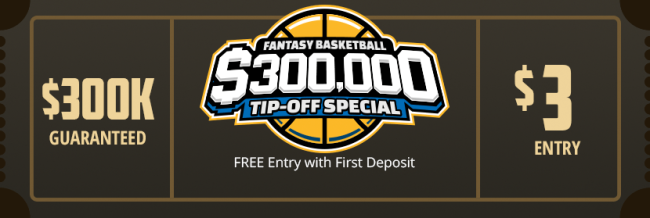 DraftKings NBA $300K Tip Off Special 22-10-2015