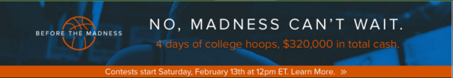 Fanduel college basketball MADNESS image 11-02-2016
