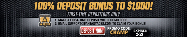 FantasyAces $1000 deposit bonus upto Feb 29 2016