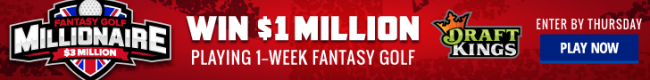 DraftKings golf millionaire $1M Top prize 14-07-2016