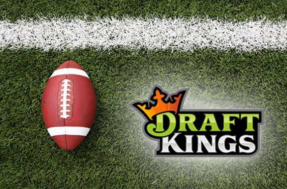 Draftkings Logo with football 460X350