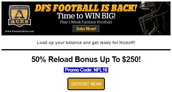 FantasyAces NFL 2016 RELOAD PROMO 07-09-2016