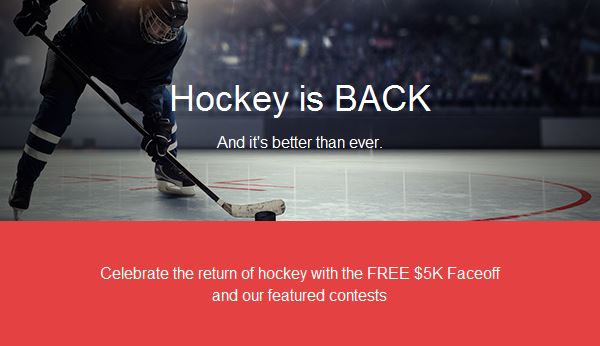 Fanduel NHL Hockey is back 13-10-2016