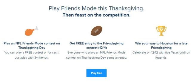 Fanduel friendsgiving 22-11-2016 #2