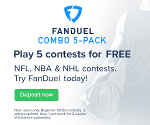 Fanduel 5 contests for free 30-01-2017
