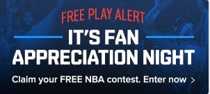 Fanduel NBA fan appreciation week 23-02-2017