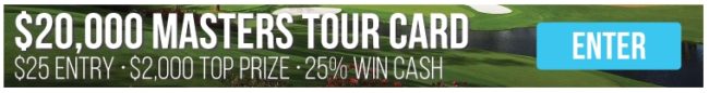 FantasyDraft Golf 20K Masters Tour Card 04-04-2017