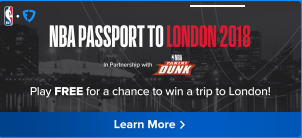 Fanduel NBA passport to London 2018