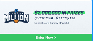 Fanduel NFL Sunday Million 21-10-2017